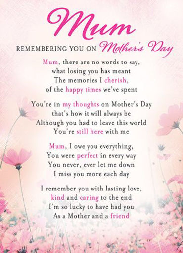 Picture of LOVING MEMORY - MUM REMEMBERING YOU ON MOTHERS DAY